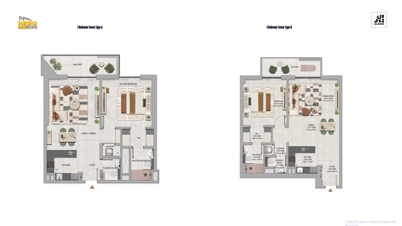 1-Bedroom Apartments