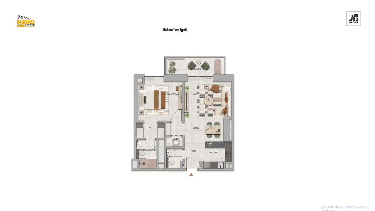 1-Bedroom Apartments c