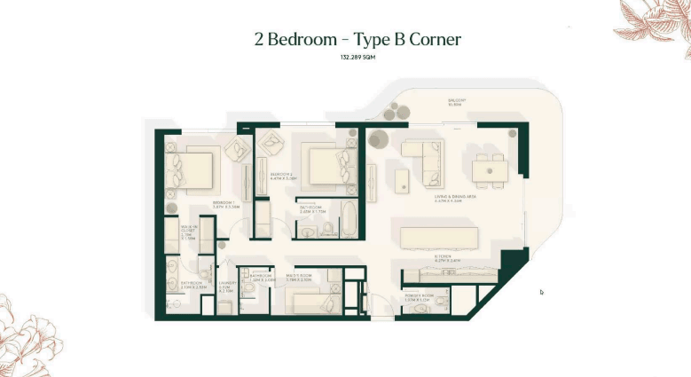 2 Bedroom Apartments 1
