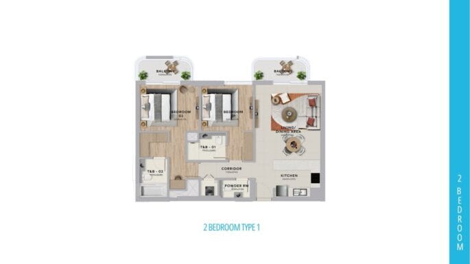 Yas Living Yas Island | Hero Real Estate 30 2-Bedroom Apartments