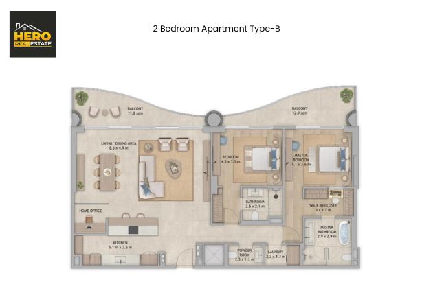 2 Bedroom Apartment Type B