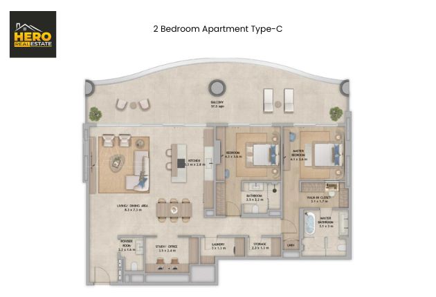 2 Bedroom Apartment Type C