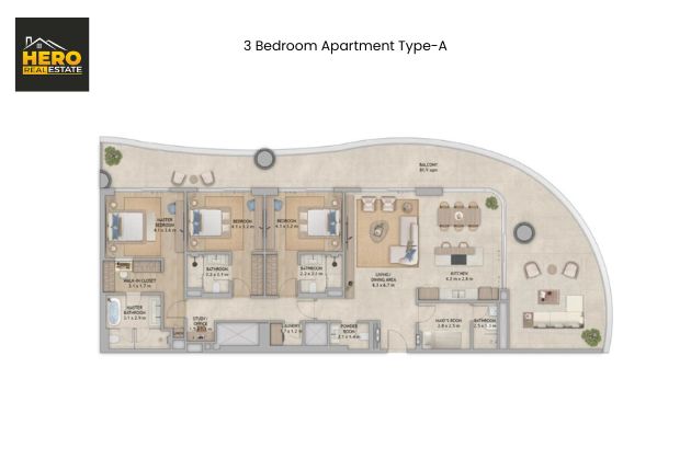 3 Bedroom Apartment Type A