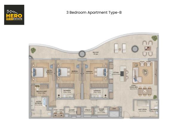 3 Bedroom Apartment Type B