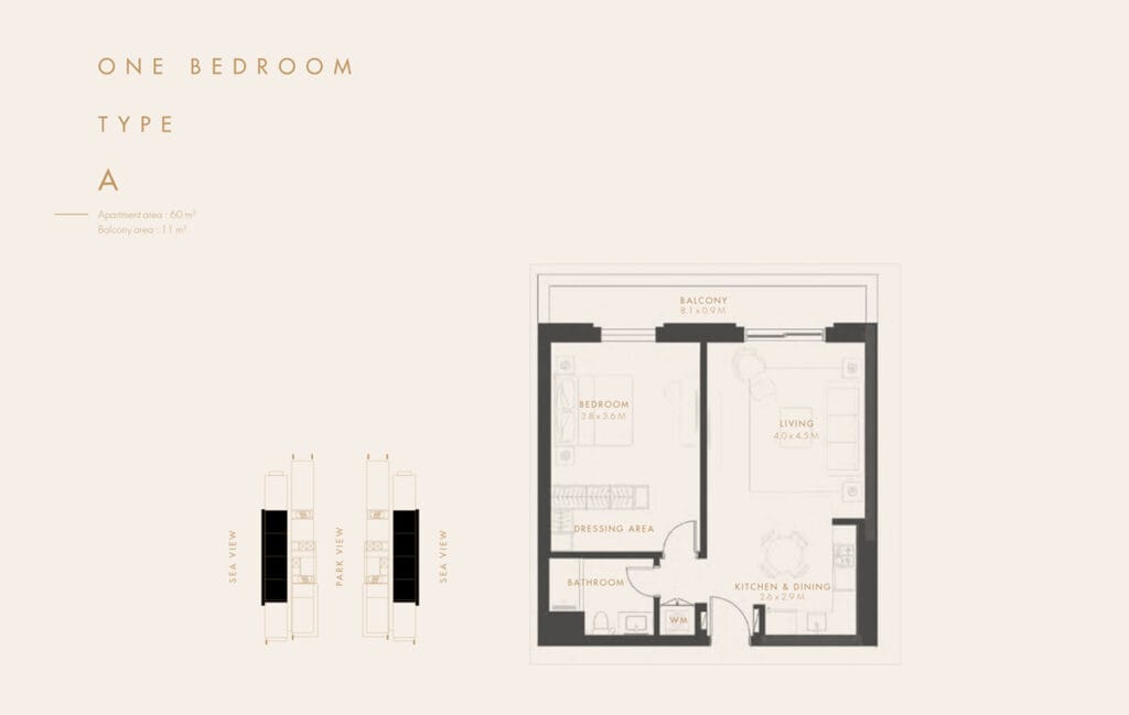 1 Bedroom Apartments Reflection