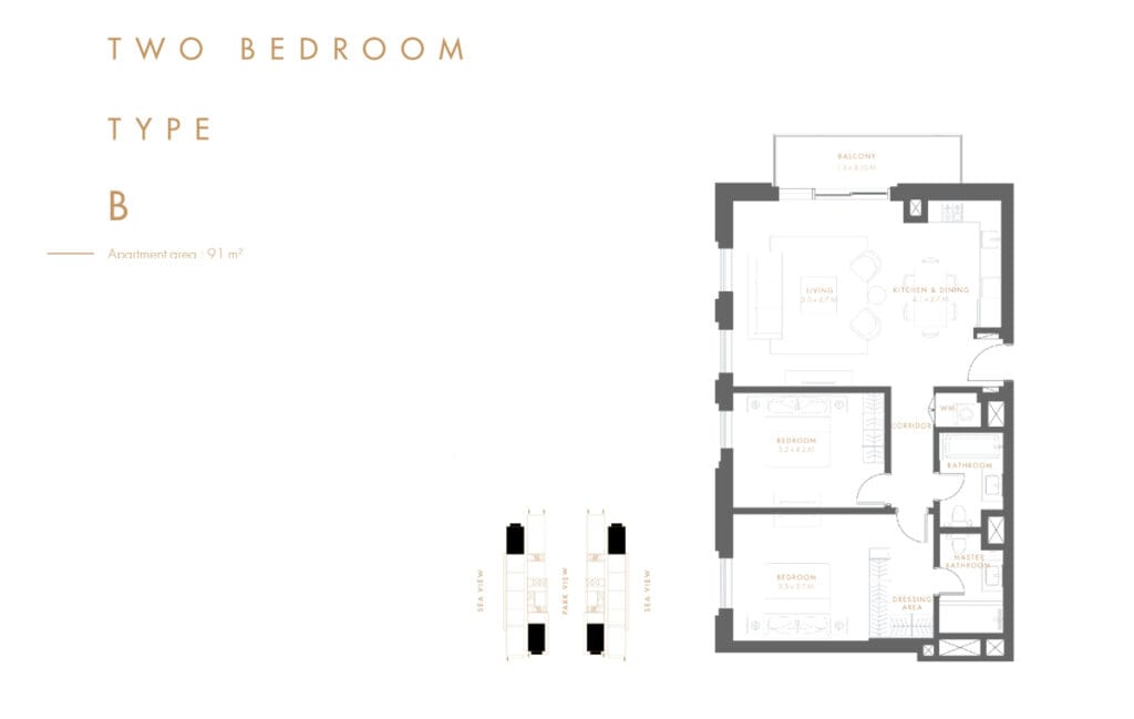 2 Bedroom Apartments Reflection 2