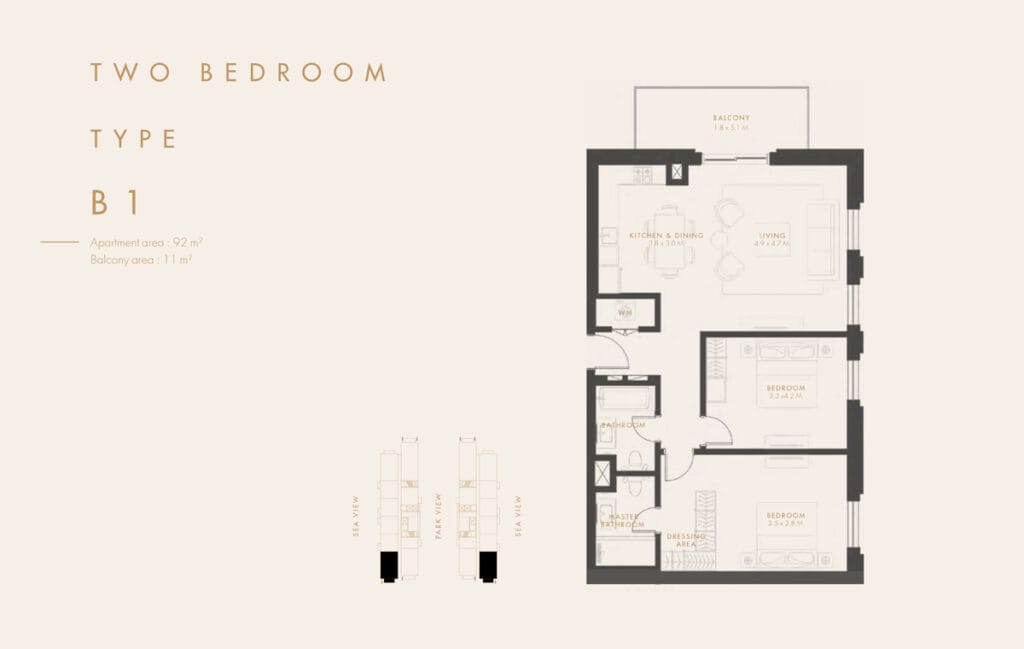 2 Bedroom Apartments Reflection 3