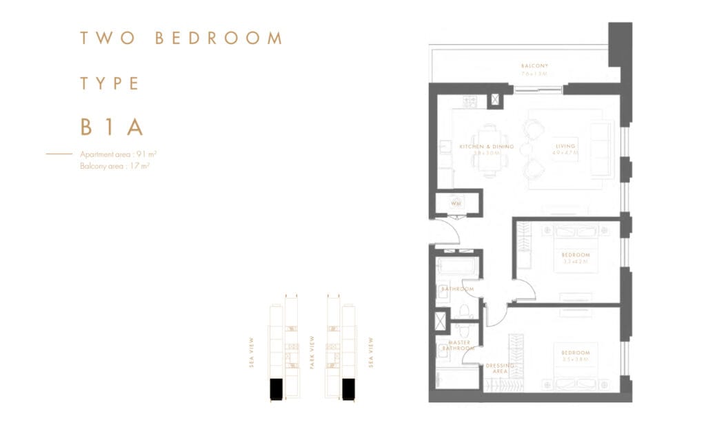 2 Bedroom Apartments Reflection 3