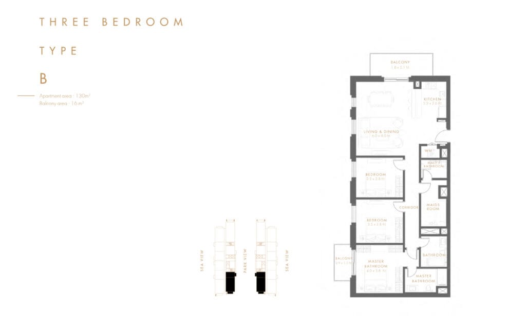 3 Bedroom Apartments Reflection