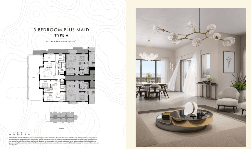 3 Bedroom Apartments Yas Golf Collection