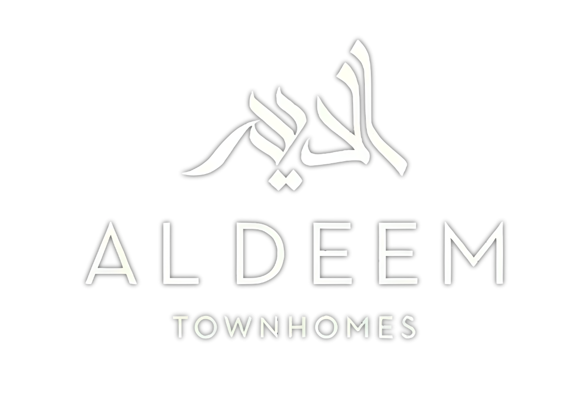 Al Deem Townhomes logo with green background