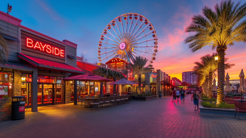 disneyland abu dhabi in yas island near bayside baywalk stores and ferris wheel