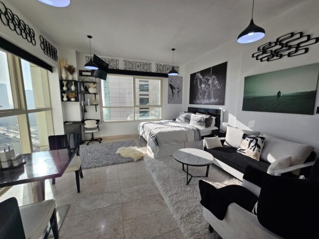 Fully Furnished Studio Apartment for Rent in Marina Heights 2, Marina Square, Al Reem Island