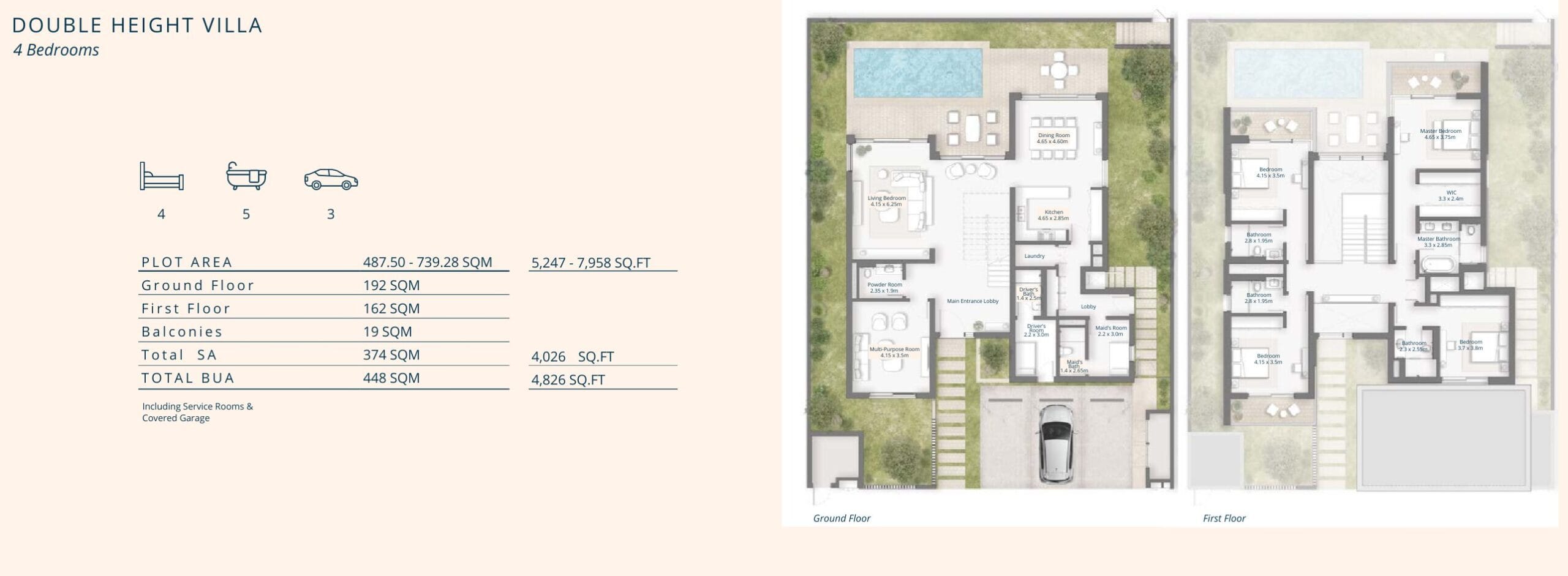 4-Bedroom Double Height Villa