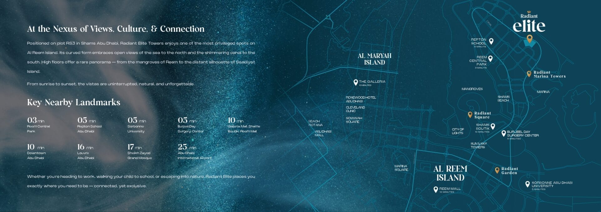 radiant elite tower masterplan and landmarks